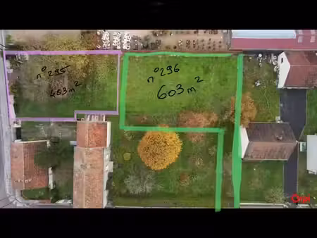 vente terrain 603 m² à prunay (51360)  140 400 €
