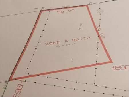 terrain à bâtir à vendre à rue des maquisards 8 sirault (vba10954)