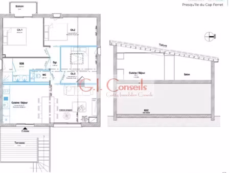 vente appartement 4 pièces 47.48 m² à lege-cap-ferret (33950)  561 800 €