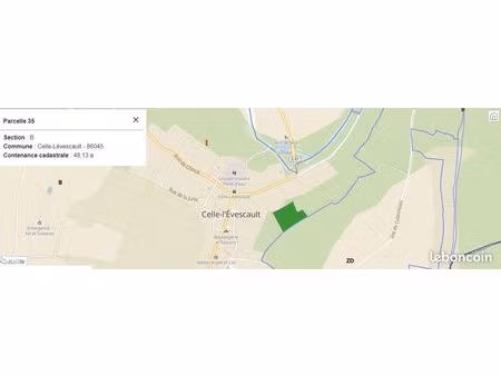 terrain loisirs celle-l'evescault