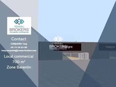 opportunité local commercial en zone à barentin