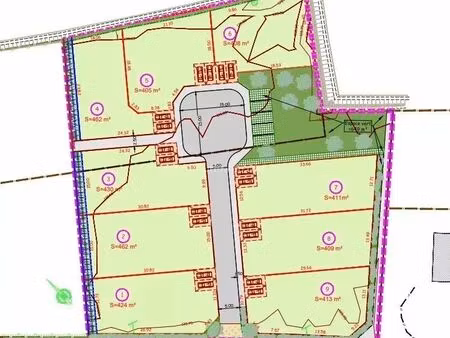 vente terrain 413 m2 à carpiquet