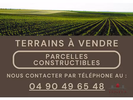 vente terrain 400 m² cabannes (13440)