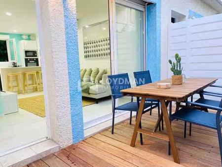 carnon  maison t3 56m2 2eme ligne plage