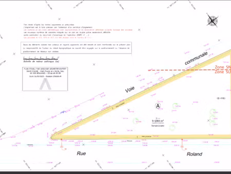vente terrain 1083 m² abancourt (60220)