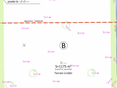 vente terrain 1175 m² abancourt (60220)