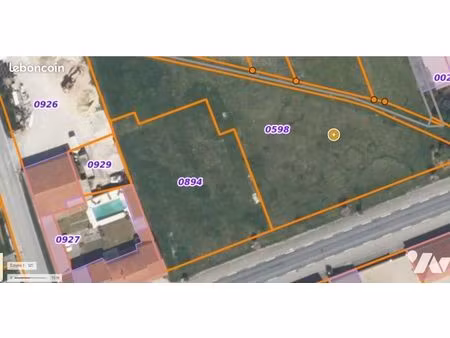 terrain 748 m² thibie