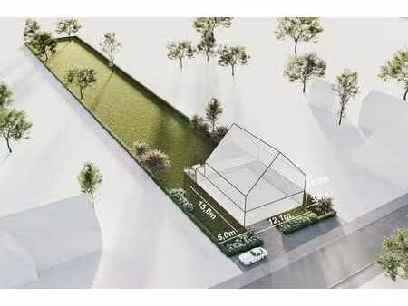 terrain à bâtir avec une belle vue sur les champs