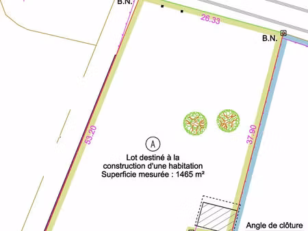 vente terrain 1465 m² la ferté-gaucher (77320)