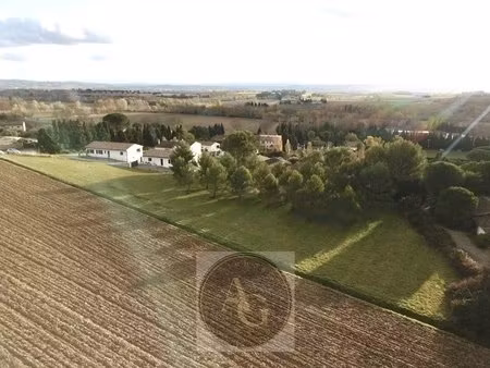 terrain de 2 500m2 constructible au calme et vue pyrénées