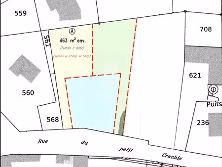 vente terrain 463 m² à ferrières-en-gâtinais (45210)  57 000 €