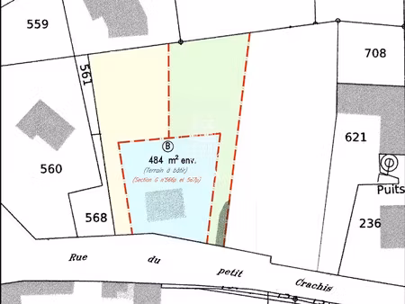 vente terrain 484 m² à ferrières-en-gâtinais (45210)  59 000 €