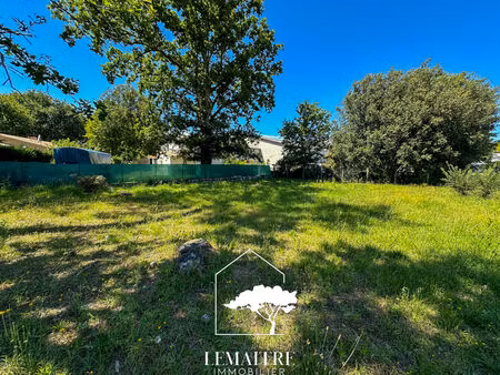 vente terrain 513m2 les mathes 17570 - 115500 € - surface privée