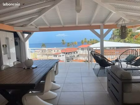 vente meublée grande villa 4/5 chambres ou 3 logements vue mer