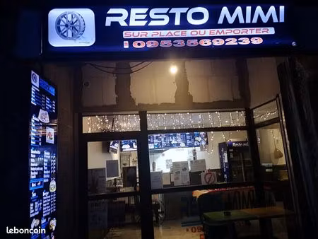 fond de commerce restaurant kebab  possibilité de faire une gérance