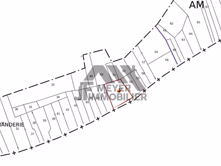 vente terrain 530 m² à pompey (54340)  2 300 €