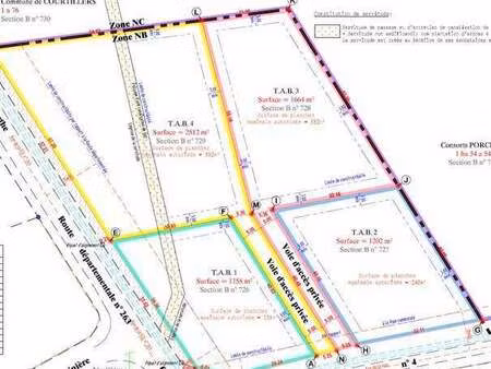 vente terrain à courtillers (72300) : à vendre / 1664m² courtillers