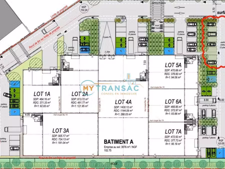 location local industriel 613 m² à la queue-en-brie (94510)