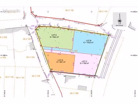 4 lots viabilisées -ossun - prix en baisse