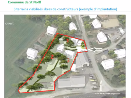 vente terrain à saint-nolff (56250) : à vendre / saint-nolff