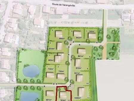 en vente terrain constructible 763 ares – 152 600 € |lenoncourt