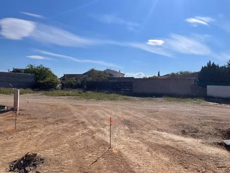 vente terrain à batir 462 m² à pépieux (11700)  47 900 €