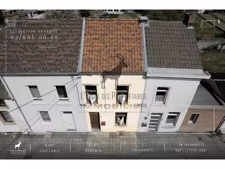 maison à vendre avec terrasse et 2 chambres   morlanwelz (vbb49860)