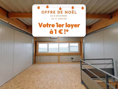 *du 8 décembre au 11 janvier  bénéficiez du 1er mois de location à 1€ (hors taxe  charges 