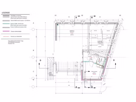 bureaux neuf avec places de stationnement et espaces communs