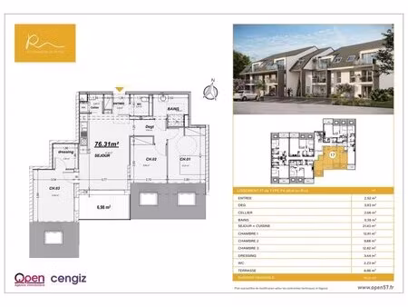 en vente appartement 76 31 m² – 270 000 € |rettel