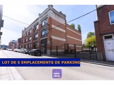 lot de 5 emplacements de parking  en plein centre-ville  id