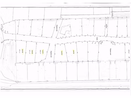 terrains proche des commodités de 550 à 560 m2