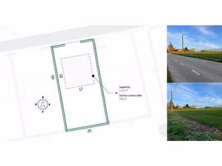 terrain à vendre à rue de la chapelle nandrin (vay75017)