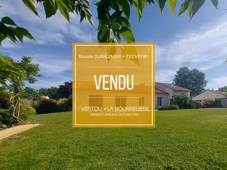 vente grand plain pied dans un environnement paisible et résidentiel