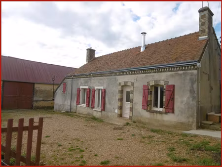 vente maison 2 ch plain-pied campagne sans vis à vis dépendances 1850 m2 de terrain