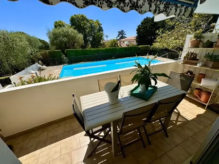 cannes vente appartement 3 pieces residence avec piscine