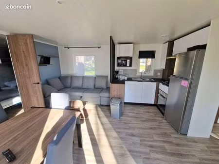 résidence secondaire mobil home en bord de mer 40m²