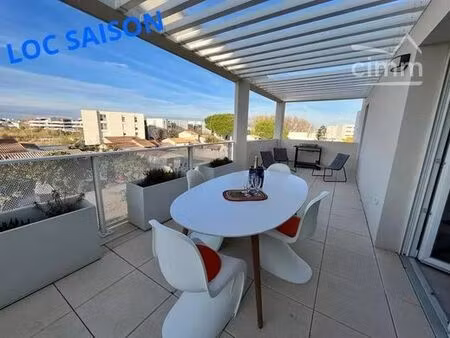 appartement de luxe de 2 chambres en location à sérignan  occitanie