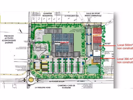 création de surfaces commerciales sur le site intermarché à veretz 37
