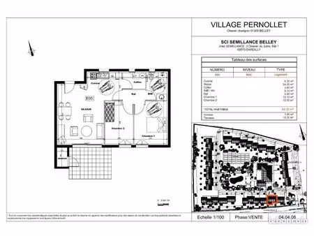 maison 3 pièces 64 m²