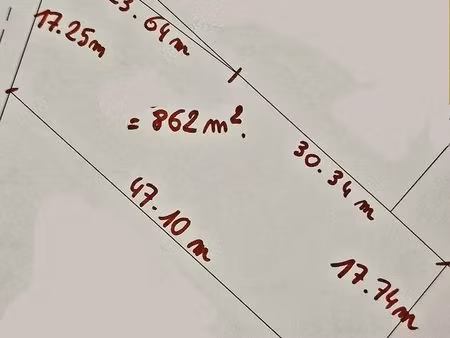 terrain 862m² / lillers