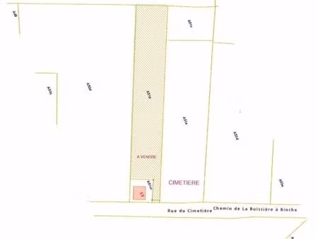 terrain situé à la buissière rue du cimetière