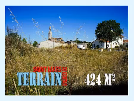 vente terrain 424 m² à saint-mars-de-coutais (44680)  105 000 €