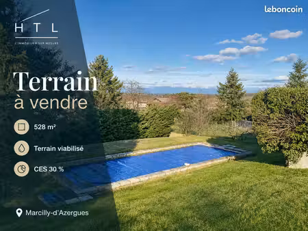 terrain 528 m² marcilly-d'azergues