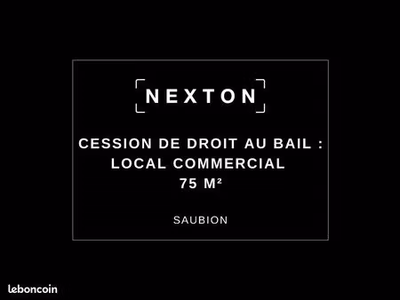 local commercial 75 m² saubion