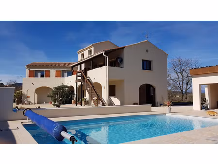 grande maison 235 m² ambiance campagne avec vue cévennes et piscine chauffée