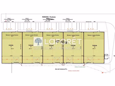 en cours de construction  cinq cellules de 298 m²