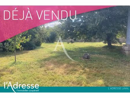 vente terrain 950 m² à entrammes (53260)  140 000 €
