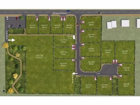 vente terrain 510 m² à clénay (21490)  132 600 €