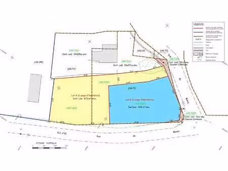 vente terrain au mesnil-rouxelin (50000) : à vendre / 650m² le mesnil-rouxelin